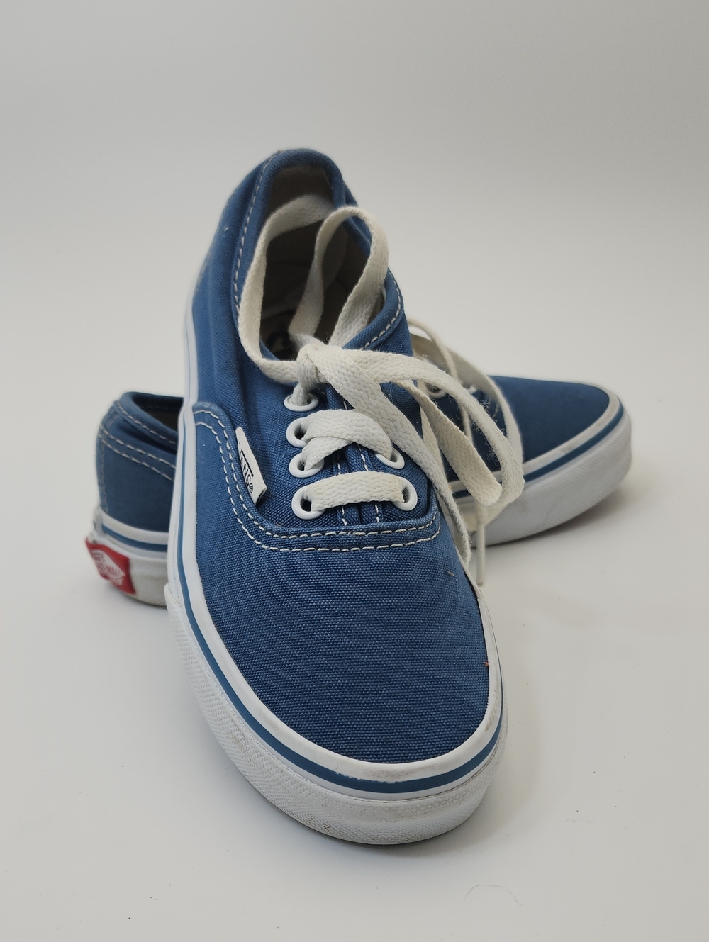 Vans Authentic Navy Blue Low-Top Canvas Sneakers Kids Size 12 - Picture 6 of 12
